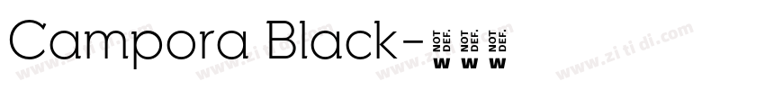 Campora Black字体转换